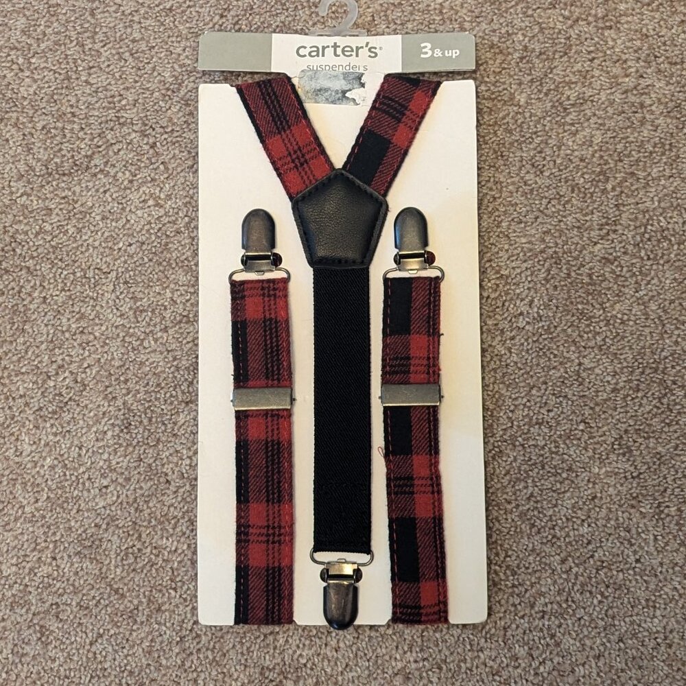 NEW Boys Carter's Christmas Suspenders